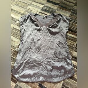 Cato Women's Gray V-Neck Short Sleeve Camisole